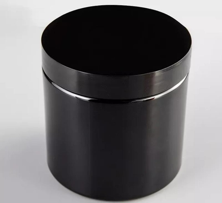 100ml 150ml 200ml Cream Jar Amber Black Pet Plastik Dengan Tutup Hitam Putih
