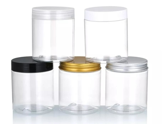 30ml 80ml 100ml 120ml 150ml Jar Plastik PET Bening Dengan Tutup Hitam Food Grade