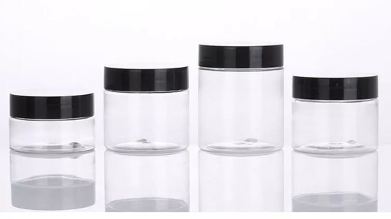 Toples Plastik Hewan Peliharaan Bulat Dengan Tutup Food Grade 6 Oz 8 Oz 8 Oz